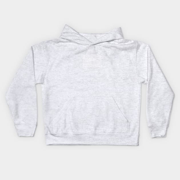 Welty Reading Comes Out, White, Transparent Background Kids Hoodie by Phantom Goods and Designs